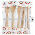 100% Natural Bamboo Cutlery 6 Piece Set - Somewhere Rainbow-