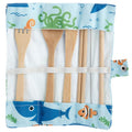 100% Natural Bamboo Cutlery 6 Piece Set - Splosh Sealife-