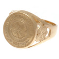 Celtic FC 9ct Gold Crest Ring Large - Officially licensed merchandise.