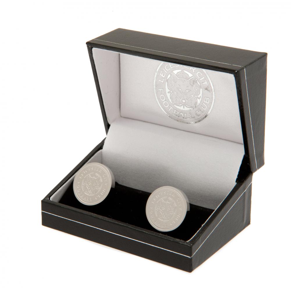 Leicester City FC Stainless Steel Formed Cufflinks - Officially licensed merchandise.