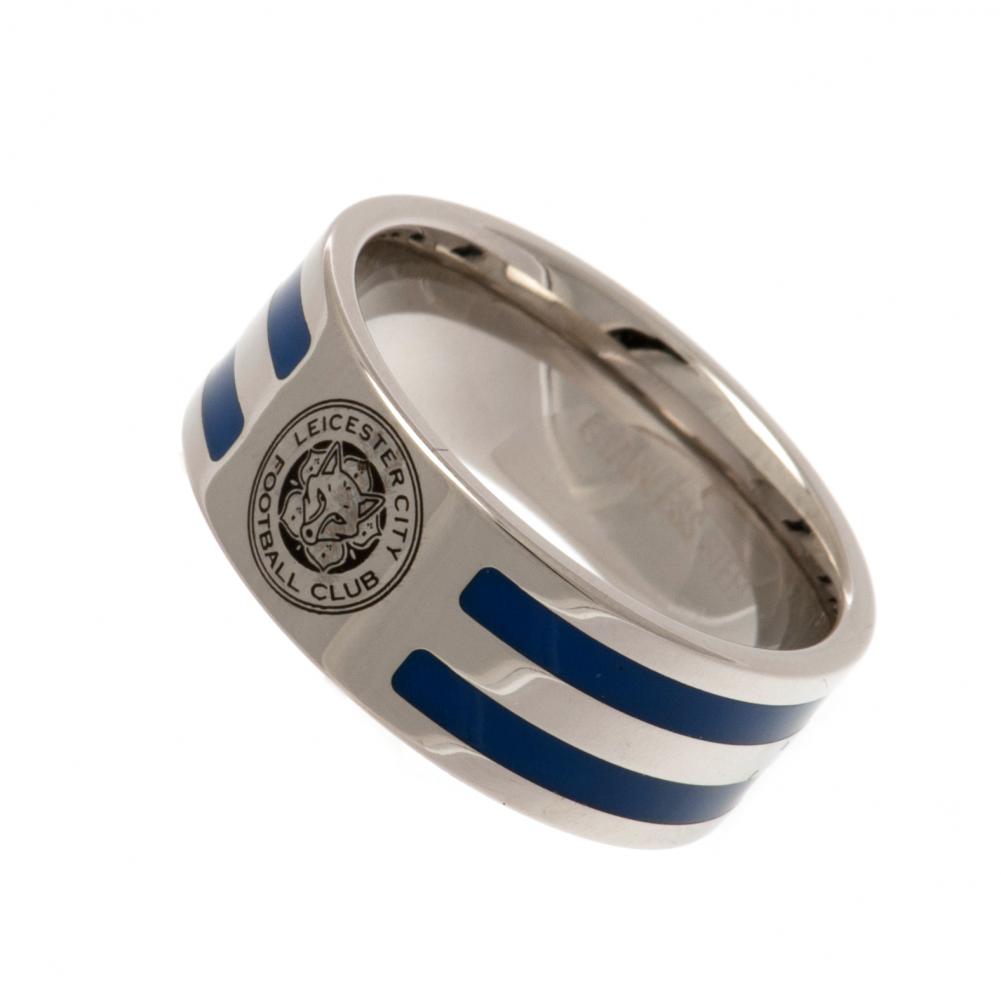 Leicester City FC Colour Stripe Ring Medium - Officially licensed merchandise.