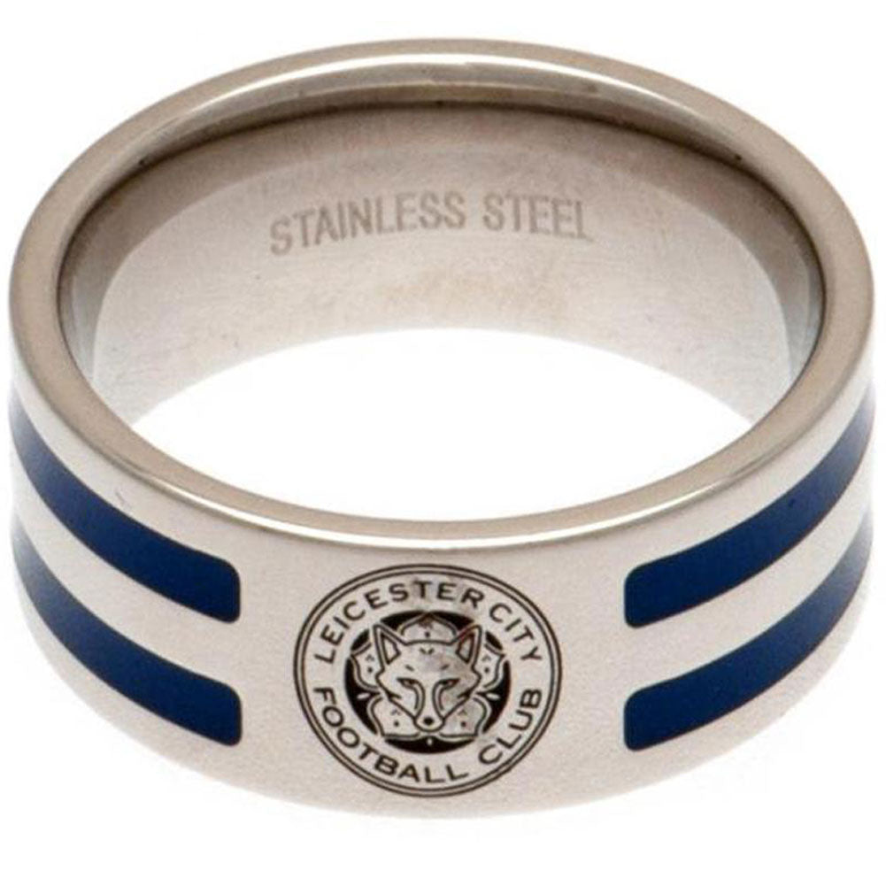 Leicester City FC Colour Stripe Ring Large - Officially licensed merchandise.