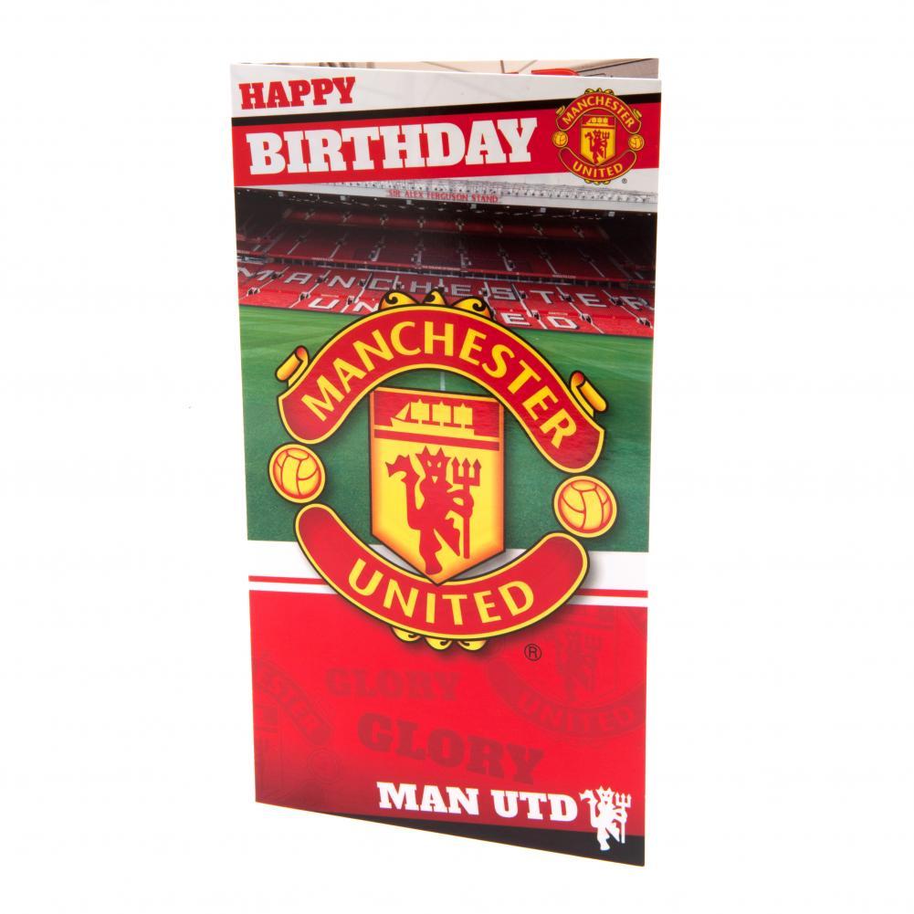 Manchester United FC Birthday Card - Officially licensed merchandise.