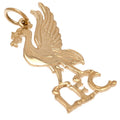 Liverpool FC 9ct Gold Pendant Liverbird Medium - Officially licensed merchandise.