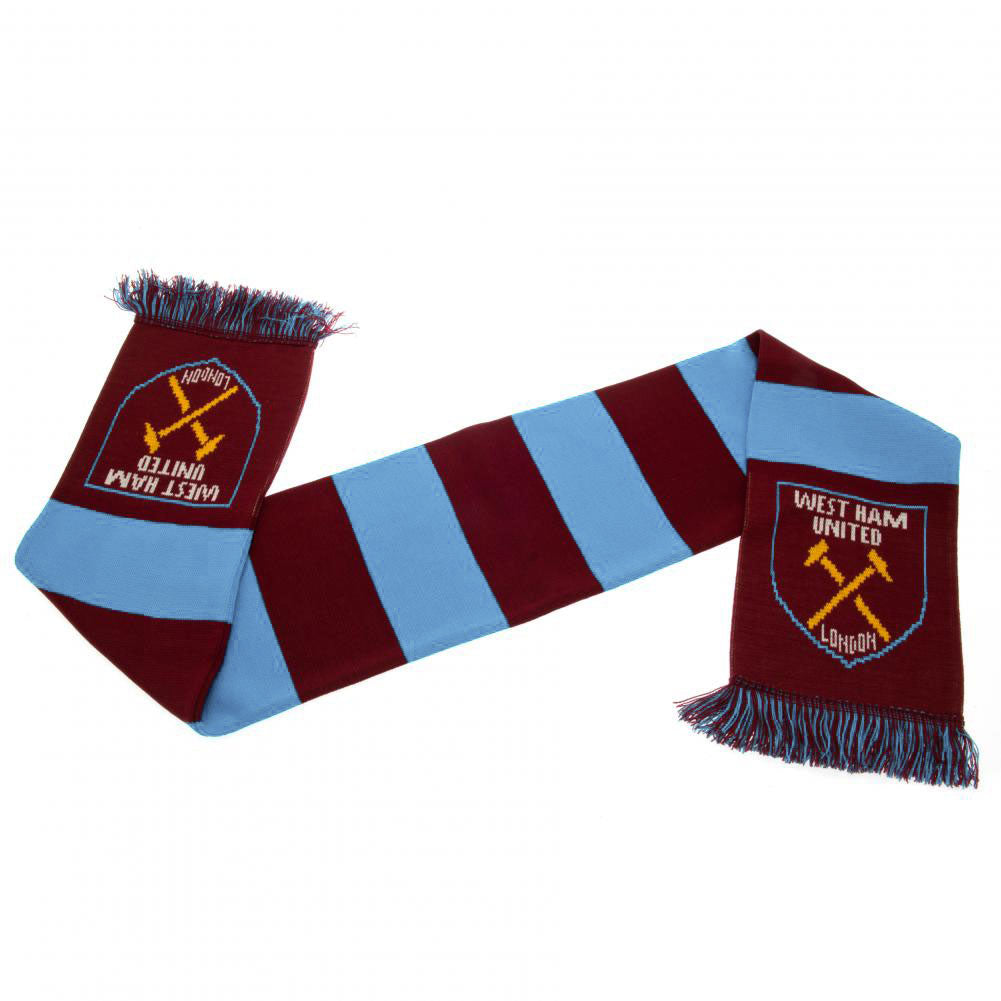 West Ham United FC Bar Scarf NB - Officially licensed merchandise.