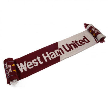 West Ham United FC Scarf VT - Officially licensed merchandise.