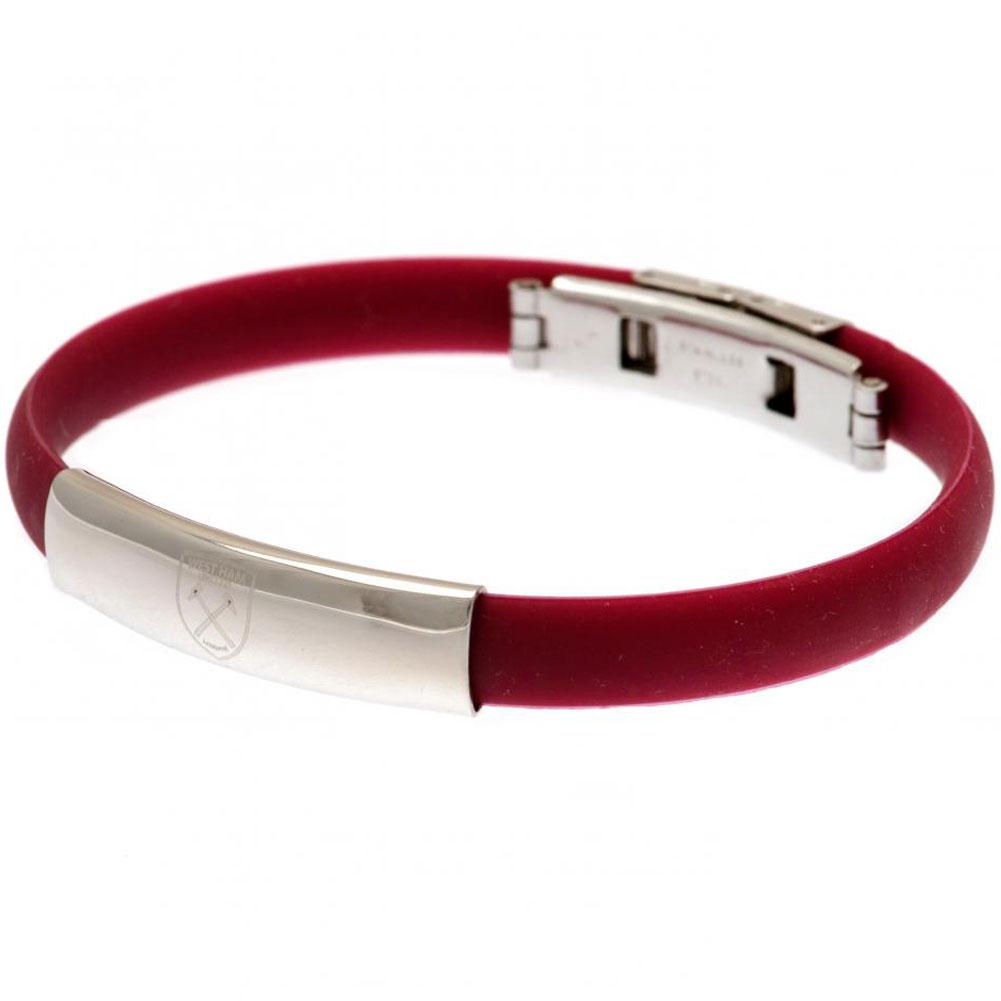 West Ham United FC Colour Silicone Bracelet - Officially licensed merchandise.