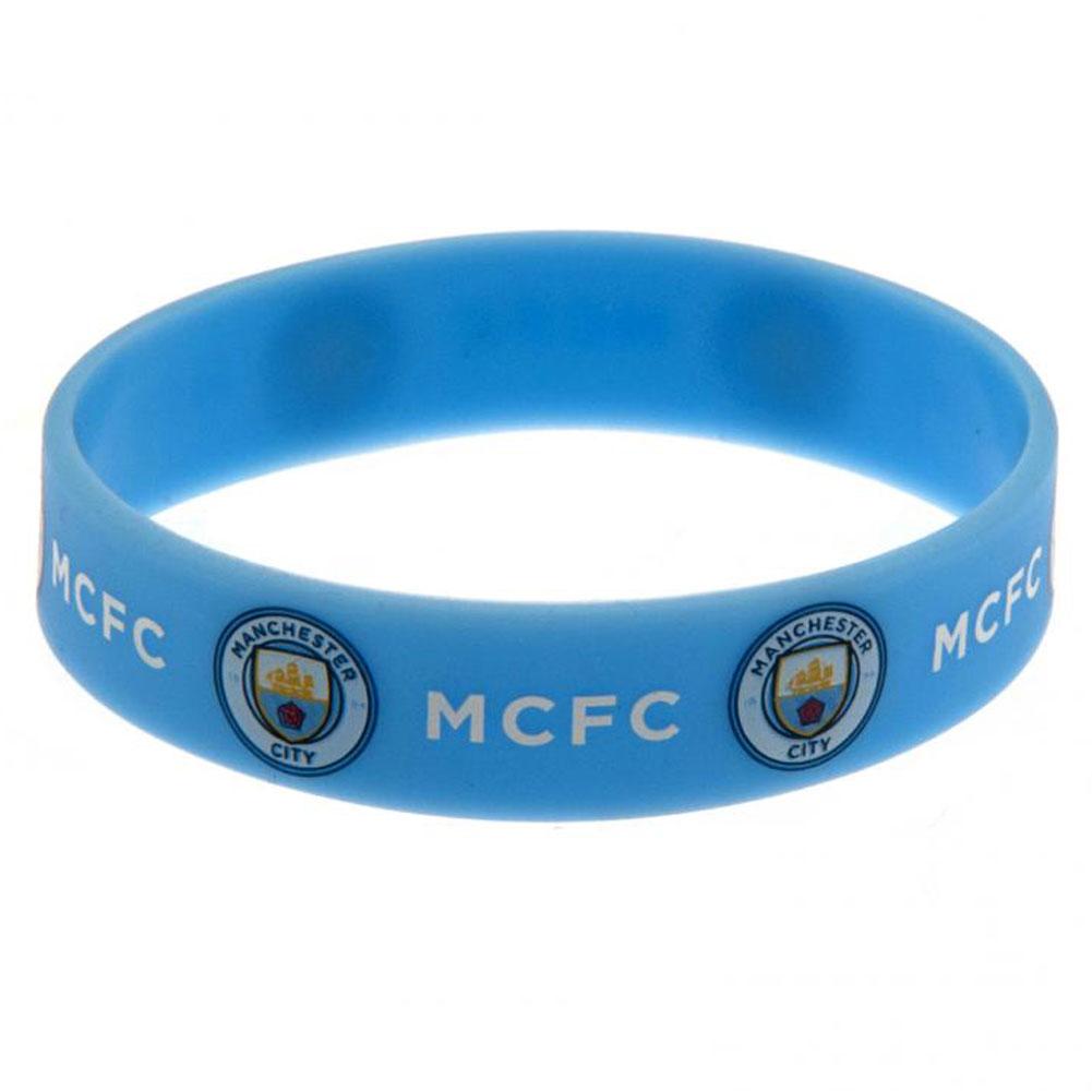 Manchester City FC Silicone Wristband - Officially licensed merchandise.