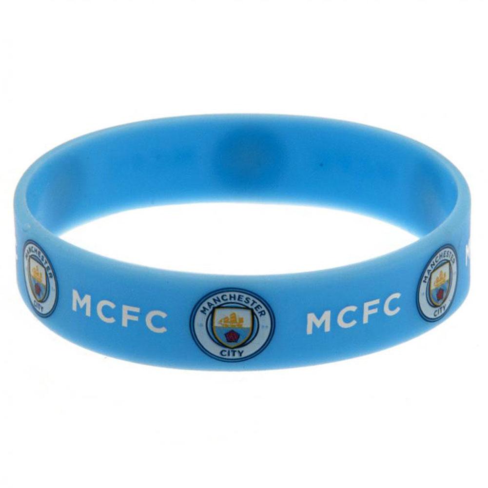 Manchester City FC Silicone Wristband - Officially licensed merchandise.