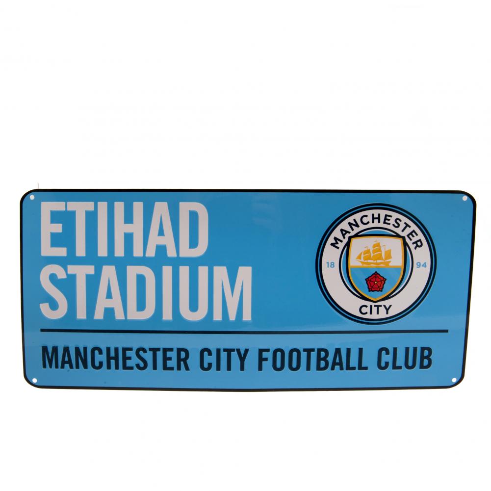 Manchester City FC Street Sign BL - Officially licensed merchandise.