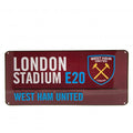 West Ham United FC Street Sign CL - Officially licensed merchandise.