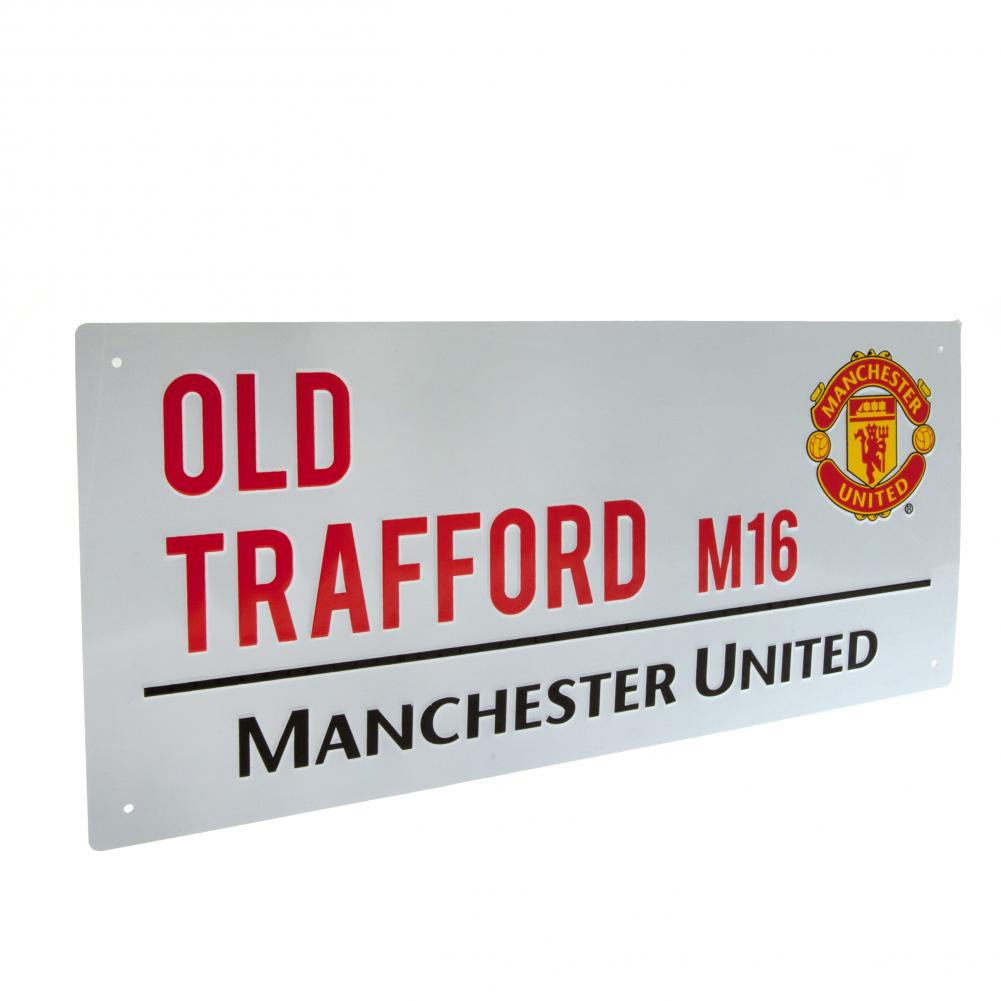 Manchester United FC Street Sign - Officially licensed merchandise.