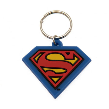 Superman PVC Keyring - Officially licensed merchandise.