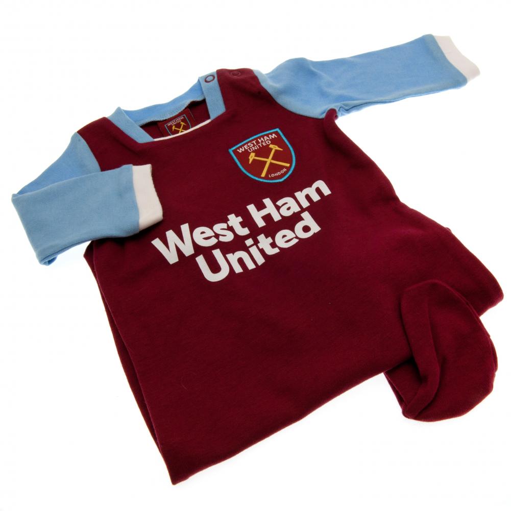 West Ham United FC Sleepsuit 9/12 mths - Officially licensed merchandise.