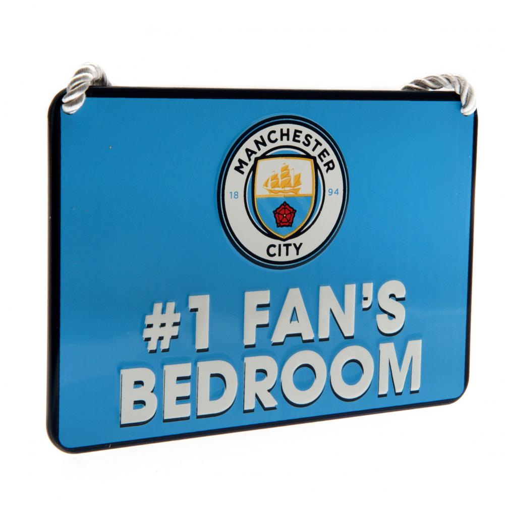 Manchester City FC Bedroom Sign No1 Fan - Officially licensed merchandise.