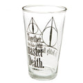 Harry Potter Large Glass Deathly Hallows - Officially licensed merchandise.