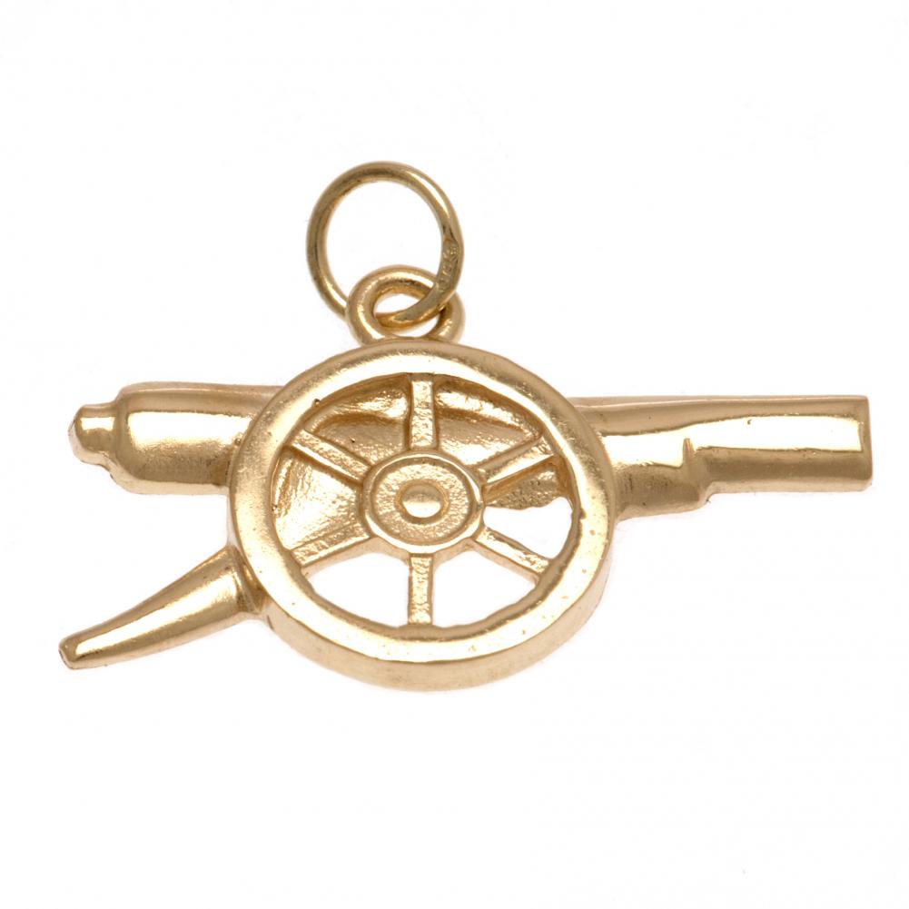 Arsenal FC 9ct Gold Pendant Cannon - Officially licensed merchandise.