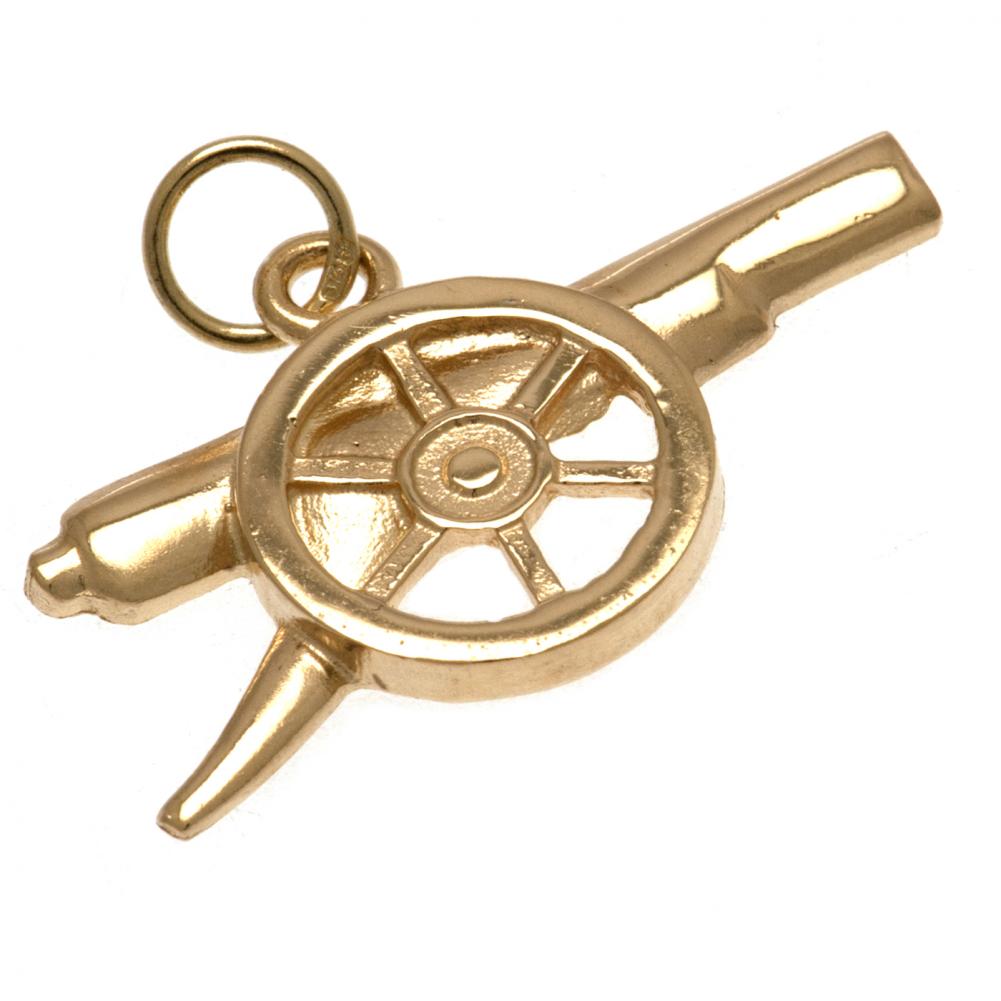 Arsenal FC 9ct Gold Pendant Cannon - Officially licensed merchandise.