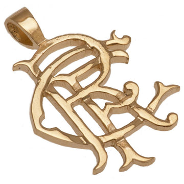 Rangers FC 9ct Gold Pendant Heavy Medium - Officially licensed merchandise.