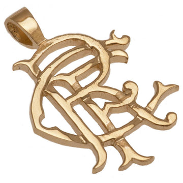 Rangers FC 9ct Gold Pendant Heavy Large - Officially licensed merchandise.