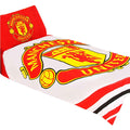 Manchester United FC Single Duvet Set PL - Officially licensed merchandise.