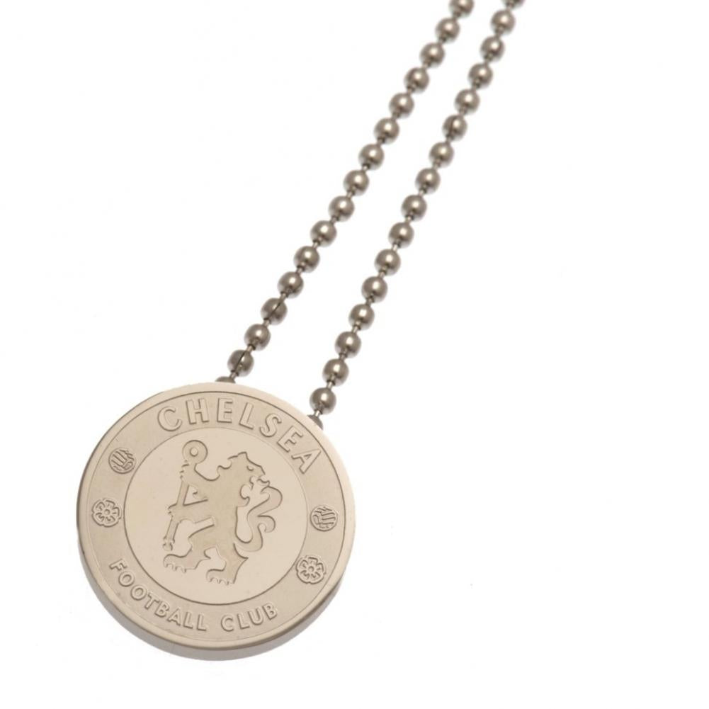 Chelsea FC Stainless Steel Pendant & Chain - Officially licensed merchandise.