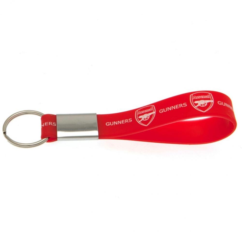 Arsenal FC Silicone Keyring - Officially licensed merchandise.