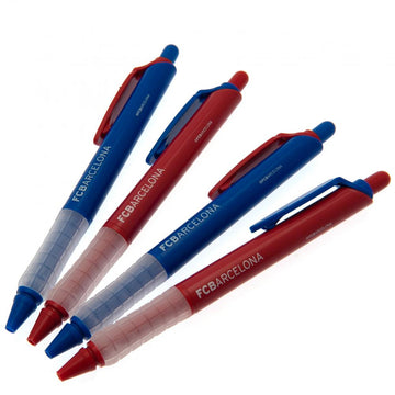 FC Barcelona 4pk Pen Set - Officially licensed merchandise.