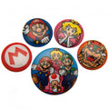 Super Mario Button Badge Set - Officially licensed merchandise.