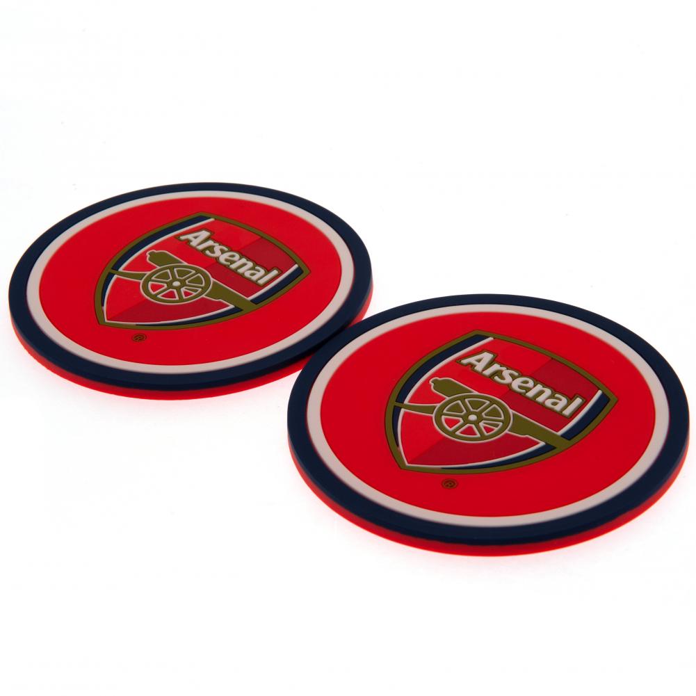 Arsenal FC 2pk Coaster Set - Officially licensed merchandise.