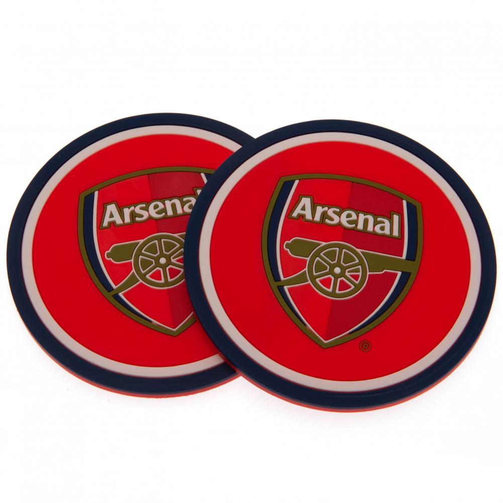 Arsenal FC 2pk Coaster Set - Officially licensed merchandise.