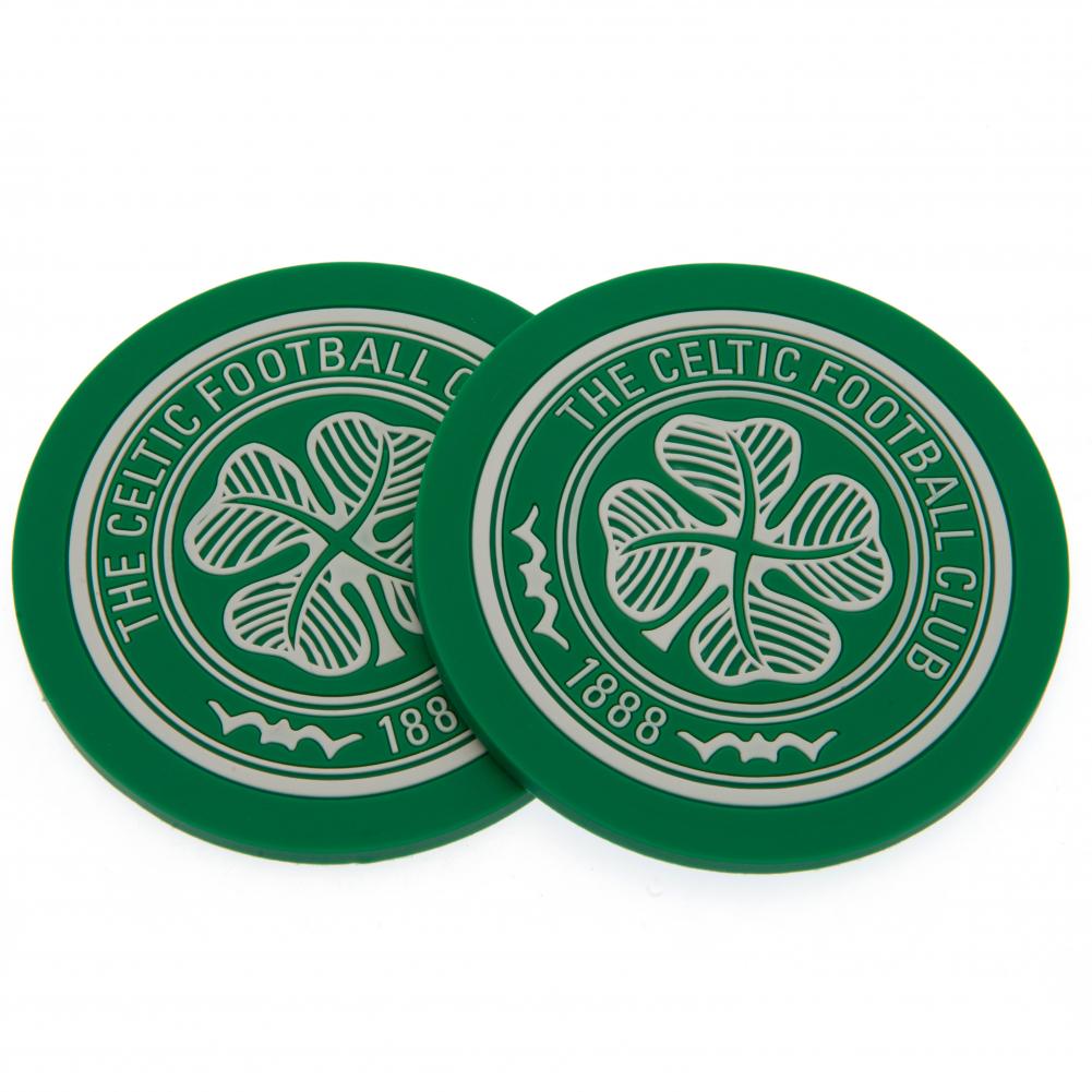 Celtic FC 2pk Coaster Set - Officially licensed merchandise.