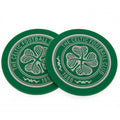 Celtic FC 2pk Coaster Set - Officially licensed merchandise.