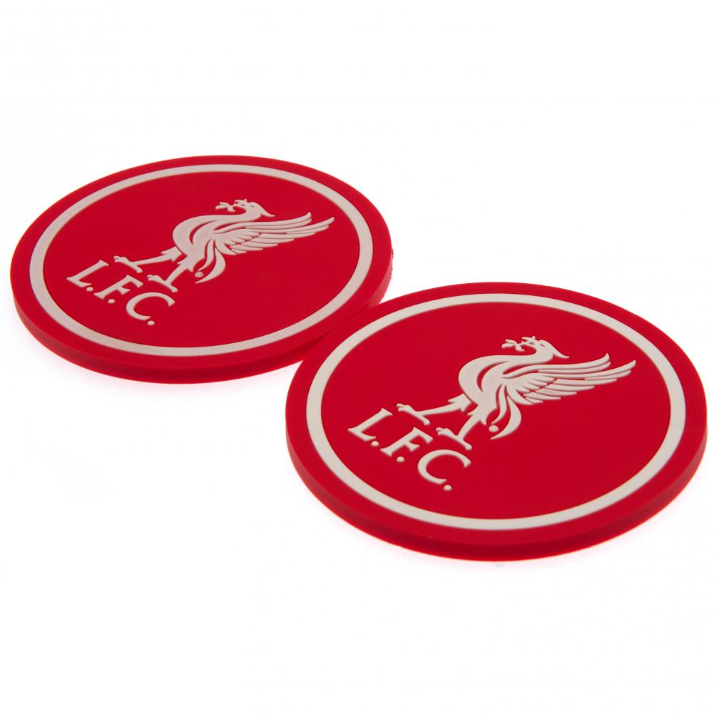 Liverpool FC 2pk Coaster Set - Officially licensed merchandise.