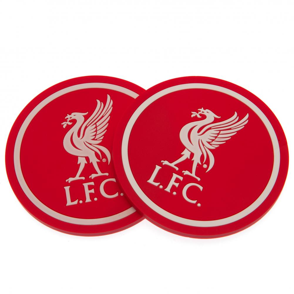 Liverpool FC 2pk Coaster Set - Officially licensed merchandise.