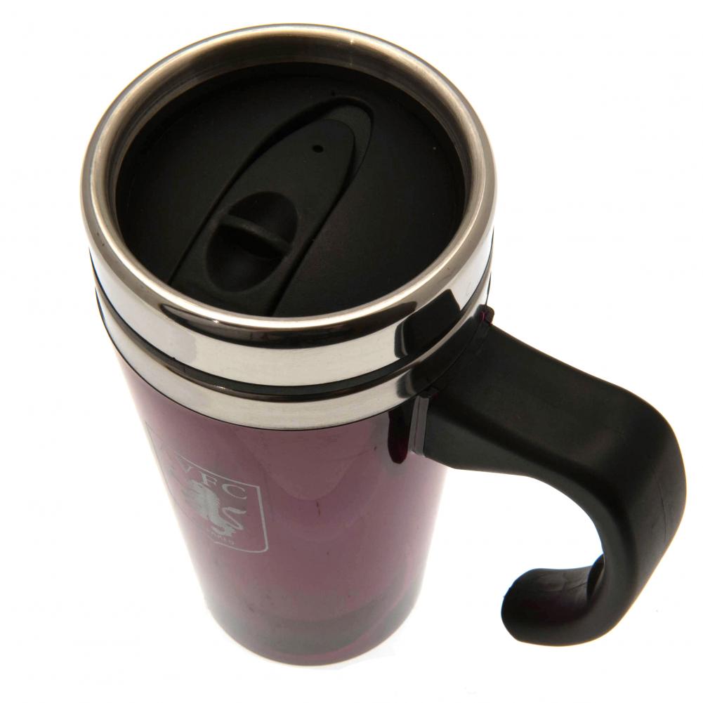 Aston Villa FC Handled Travel Mug - Officially licensed merchandise.