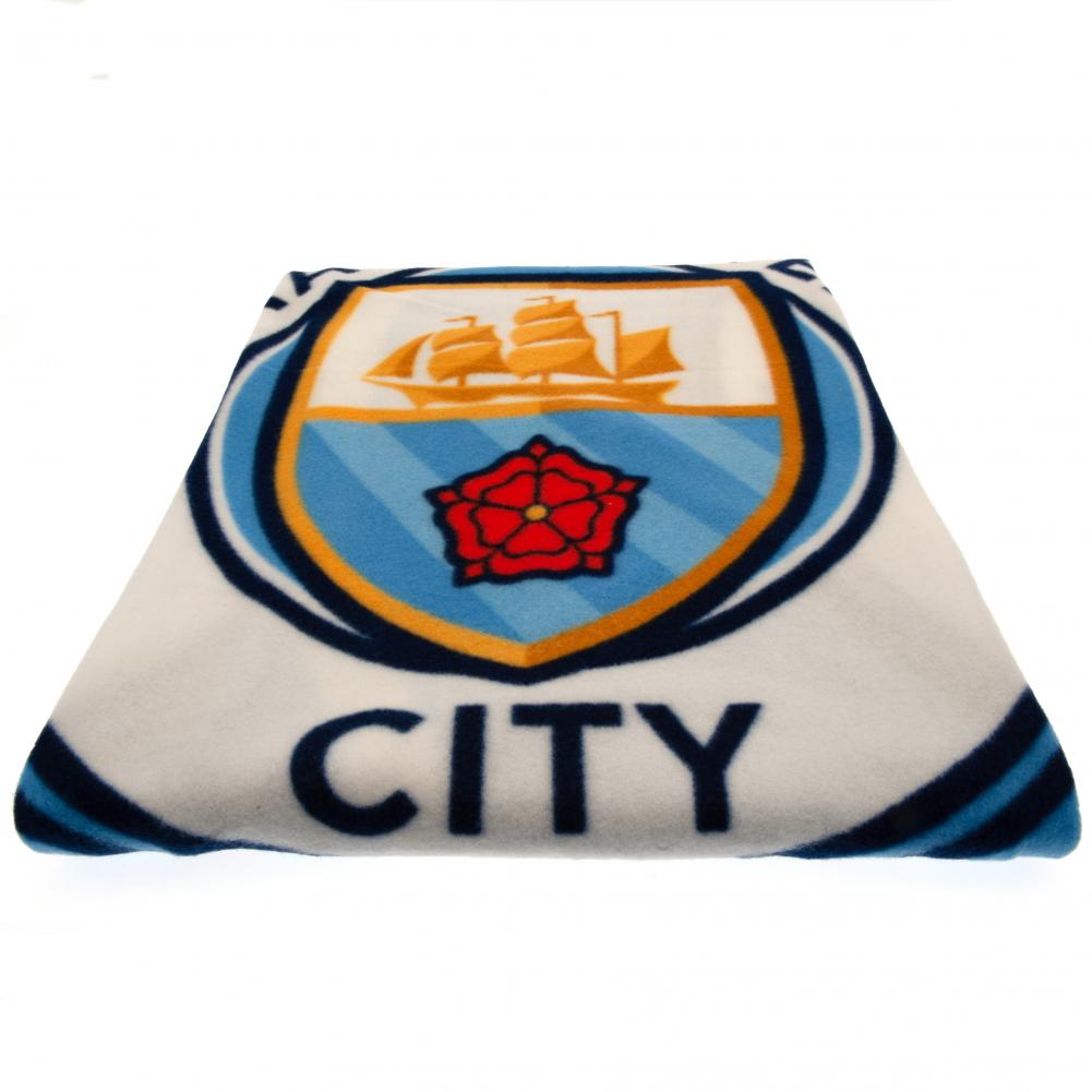 Manchester City FC Fleece Blanket PL - Officially licensed merchandise.