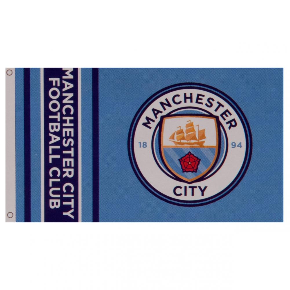 Manchester City FC Flag WM - Officially licensed merchandise.