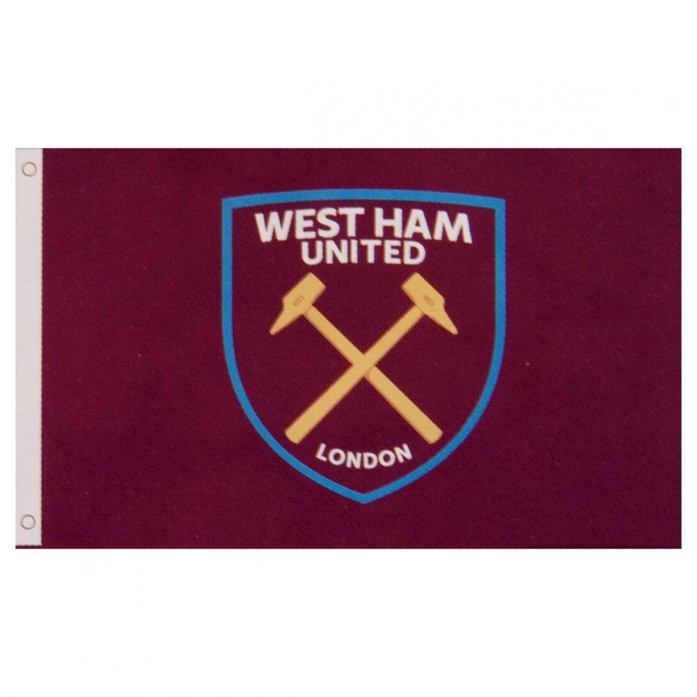 West Ham United FC Flag CC - Officially licensed merchandise.