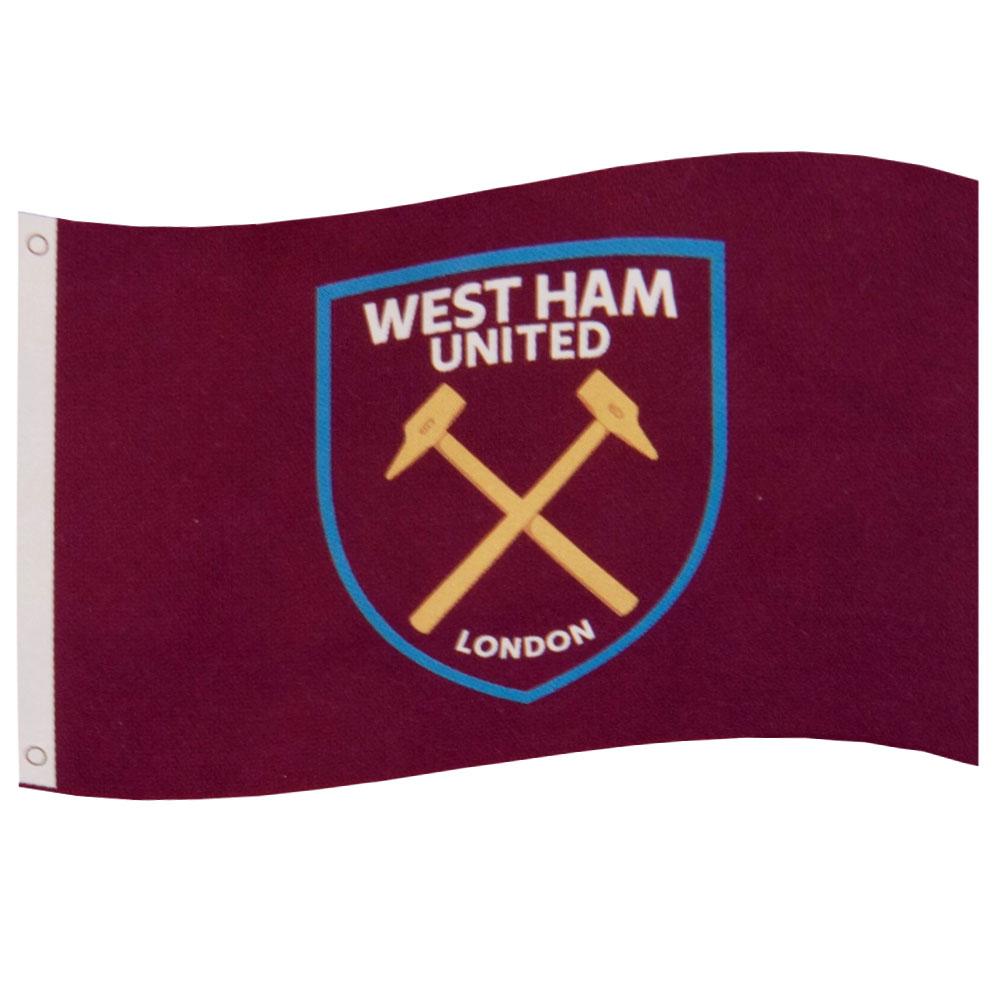 West Ham United FC Flag CC - Officially licensed merchandise.