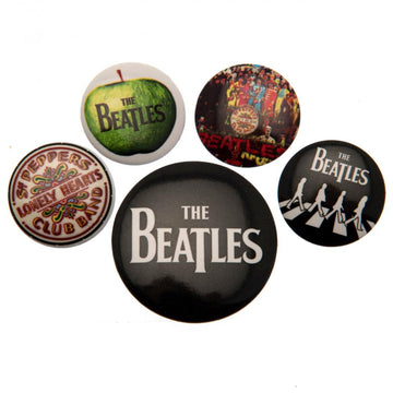 The Beatles Button Badge Set WT - Officially licensed merchandise.