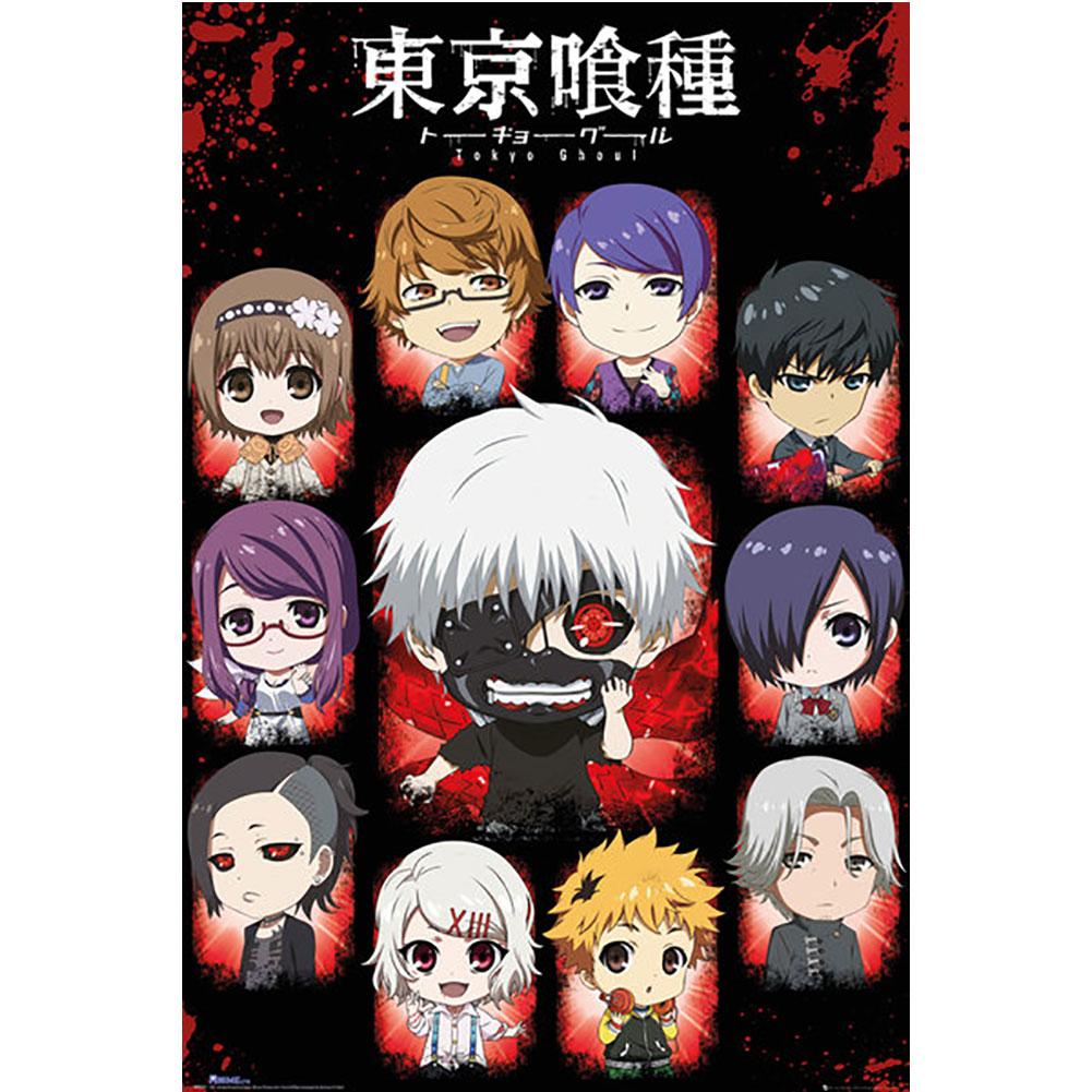 Tokyo Ghoul Poster Chibi Characters 296 - Officially licensed merchandise.