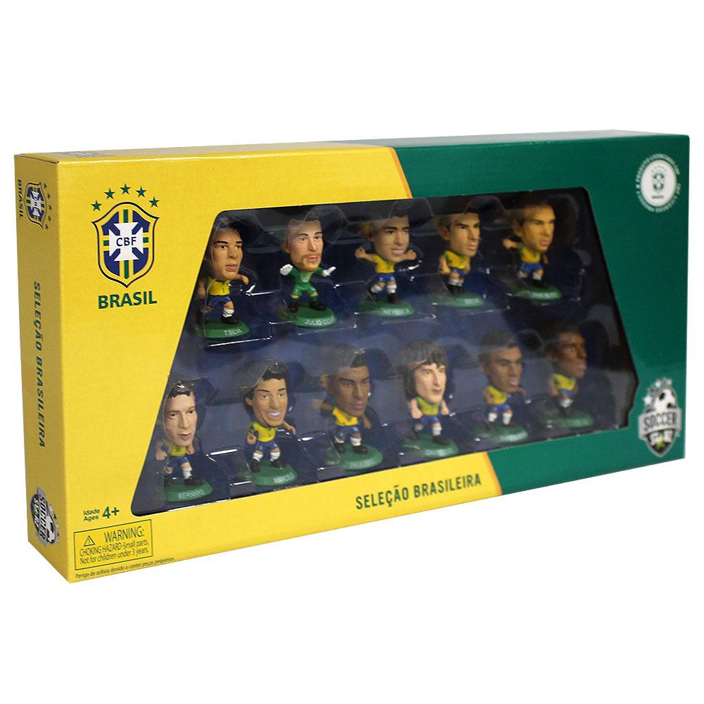 Brasil SoccerStarz Team Pack - Officially licensed merchandise.