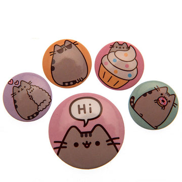 Pusheen Button Badge Set - Officially licensed merchandise.