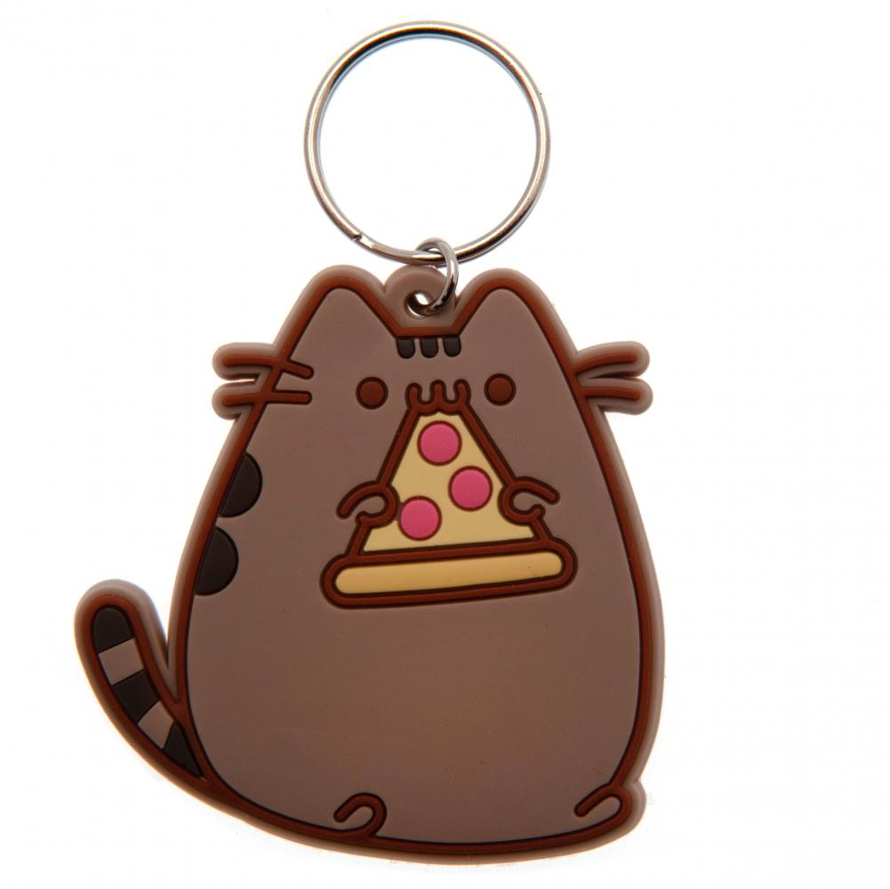 Pusheen PVC Keyring Pizza - Officially licensed merchandise.