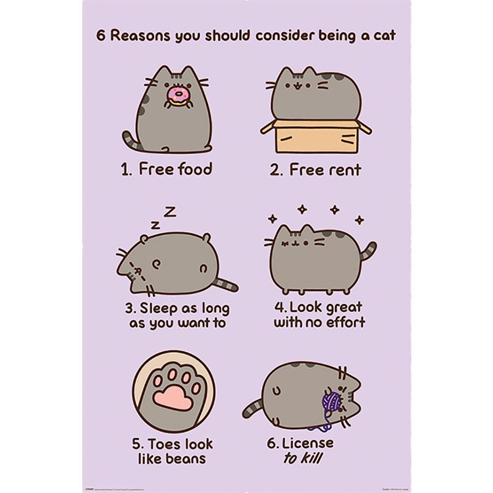 Pusheen Poster Reasons 157 - Officially licensed merchandise.