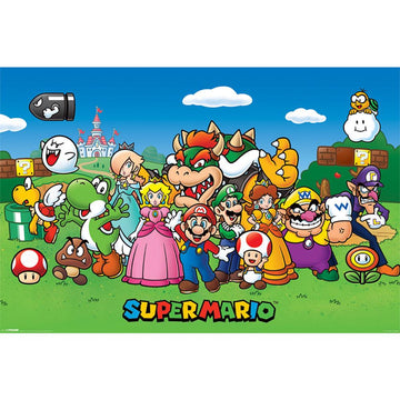 Super Mario Poster Characters 164 - Officially licensed merchandise.