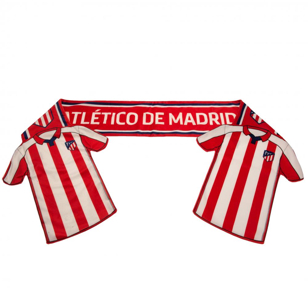 Atletico Madrid FC Shirt Scarf - Officially licensed merchandise.