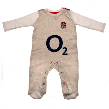 England RFU Sleepsuit 9/12 mths GR - Officially licensed merchandise.