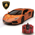 Lamborghini Aventador Radio Controlled Car 1:24 Scale Orange - Officially licensed merchandise.